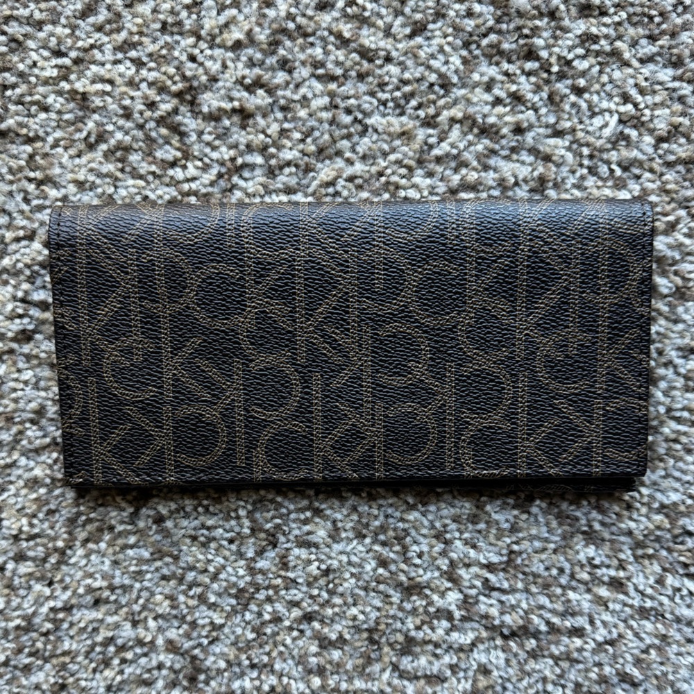 calvin klein leather wallet